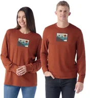 Koszulki męskie - U'S Gondola Ride Graphic Long Sleeve Tee, L87 pecan brown, S - miniaturka - grafika 1