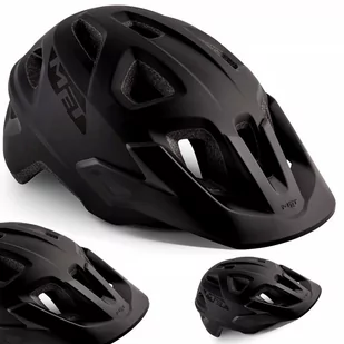 MET Kask ECHO M czarny matowy 3HM118MONO1 - Kaski rowerowe - miniaturka - grafika 1