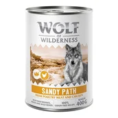 Mokra karma dla psów - Wolf of Wilderness Senior “Expedition”, 6 x 400 g - Sandy Path - Drób z kurczakiem - miniaturka - grafika 1