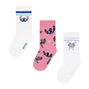 Disney Classics ACCCS-SS25-116DCLS(3-PACK) Biały - Skarpetki dla dzieci - miniaturka - grafika 1