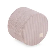 Zestawy mebli dla dzieci - MISIOO Pufa okrągła 40x30 cm jasny róż sztruks premium - miniaturka - grafika 1