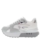 Trampki damskie - U.S. Polo Assn. Sneakersy w kolorze biało-szarym - miniaturka - grafika 1