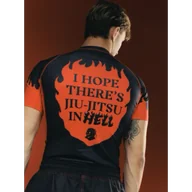 Kimona, stroje i obuwie - MANTO Rashguard Krótki Rękaw HELL Black - miniaturka - grafika 1