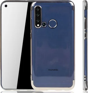 Etui na telefon Huawei P20 Lite 2019 srebrne - przezroczyste - silikonowe etui z TPU na tylną obudowę w przezroczystym srebrnym kolorze - Etui i futerały do telefonów - miniaturka - grafika 1