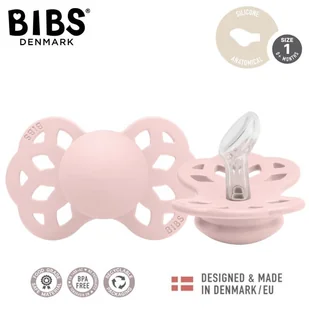 BIBS INFINITY ANATOMICAL BLOSSOM S Smoczek ortodontyczny silikonowy - Smoczki uspokajające - miniaturka - grafika 1