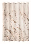 Zasłony prysznicowe - Kleine Wolke Sylt Tekstylna Zasłona prysznicowa beż motyw traw 180x200 cm - miniaturka - grafika 1