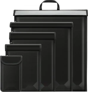 Faraday Case Etui na telefon komórkowy 5-Pack XL Czarny - Laptop Tablet Telefon Radio - Pokrowiec ochronny blokujący sygnał - Etui i futerały do telefonów - miniaturka - grafika 1