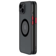 Etui i futerały do telefonów - Alogy Etui do Apple iPhone 13 Mini obudowa Hybrid Mag Case do MagSafe z ochroną aparatu matowe czarne - miniaturka - grafika 1