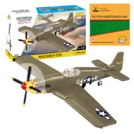 Klocki - KLOCKI COBI 5869 Samolot Mustang P-51B HC WW2 158 El. + PŁYTKA - miniaturka - grafika 1
