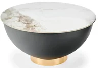 Ławy i stoliki kawowe - Marmurowy biały stolik kawowy S0-W95 - miniaturka - grafika 1