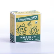 Suplementy naturalne - AUROSPIRUL Moringa proszek  Aurospirul 100 g - miniaturka - grafika 1