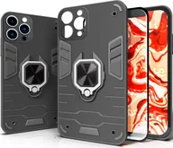 Etui i futerały do telefonów - Hello Case ETUI PANCERNE DO IPHONE 13 PRO MAX CZARNE OBUDOWA ARMOR HOLDER RING SZKŁO - miniaturka - grafika 1