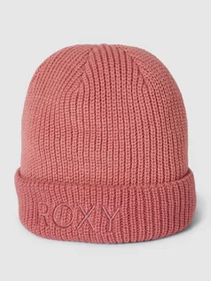 Czapki damskie - Czapka beanie z wyhaftowanym logo model ‘FREJA’ - grafika 1