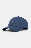 Czapki damskie - Tommy Hilfiger czapka z daszkiem bawełniana kolor niebieski z aplikacją AW0AW16367 - miniaturka - grafika 1