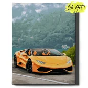 Malowanie po numerach - Obraz Malowanie Po Numerach 40X50 Cm / Jasny Lamborghini / Oh Art - miniaturka - grafika 1