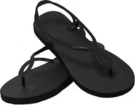 Klapki i japonki damskie - Cressi Women's Marbella Flip Flops With Straps Japonki damskie plażowe i pływackie ,Czarny ,35/36 ,XVB9597535 - miniaturka - grafika 1