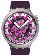 Zegarki męskie - Zegarek Swatch SB07S120 Audacious Acai 47mm - miniaturka - grafika 1