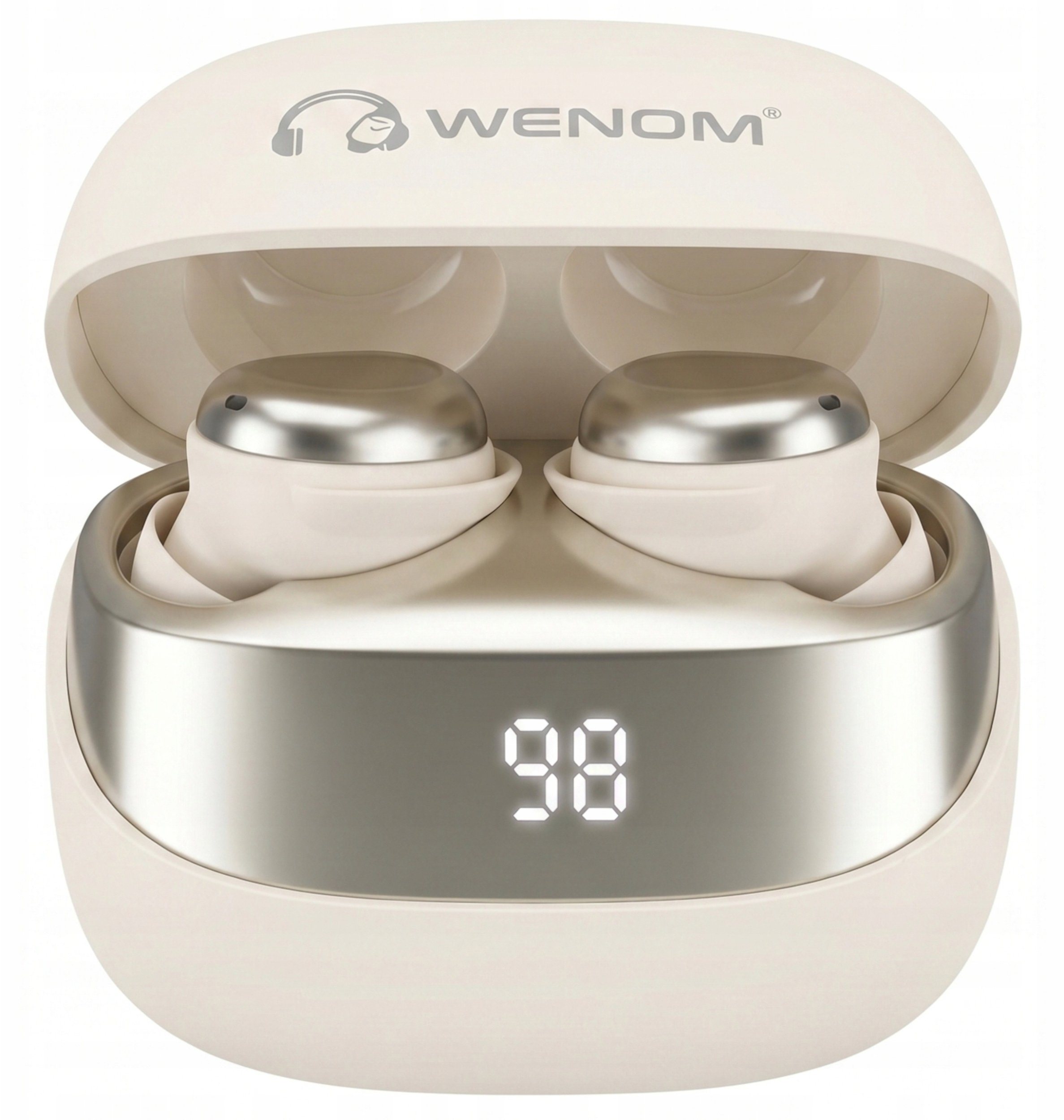 Wenom Bezprzewodowe bluetooth 5.4 Beżowe Spe 15 Pro
