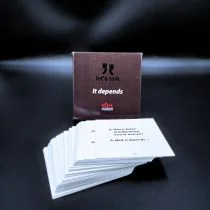 Karty konwersacyjne mini . It depends - Książki do nauki języka angielskiego - miniaturka - grafika 1