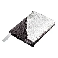 Notesy i bloczki - Notes 120x180/80k linia Sequin, czarny - miniaturka - grafika 1