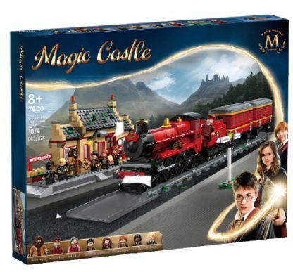 Klocki Konstrukcyjne HARRY POTTER Express Pociąg Hogwart Stacja Hogsmeade 1074 Elementów Prezent
