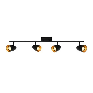 Tino lampa sufitowa (spot) 4xGU10 czarna/złota SPL-36748-4-BK-GD - Lampy sufitowe - miniaturka - grafika 1