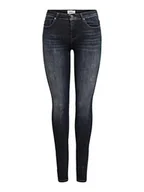 Spodnie damskie - ONLY Dżinsy damskie typu skinny fit ONLShape Life Reg, czarny denim, 26W / 34L - miniaturka - grafika 1