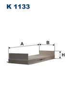 Filtry kabinowe - Filtr Kabinowy Filtron K 1133 - miniaturka - grafika 1