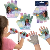 Rękawiczki rowerowe - DISNEY WISH Asha DZIECIĘCE rękawiczki OCHRONNE na rower, hulajnogę NA RZEP dla dziewczynki - miniaturka - grafika 1