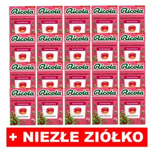 Ricola Żurawina 27,5g (opakowanie zbiorcze 20szt) - Cukierki - miniaturka - grafika 1