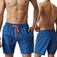 Kąpielówki męskie - KĄPIELÓWKI MĘSKIE szorty na basen szybkoschnące wiązane Atlantic *S - miniaturka - grafika 1