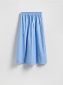 Spódnice - Reserved - Bawełniana spódnica midi - niebieski - miniaturka - grafika 1