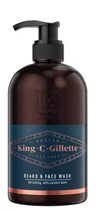 Gillette emulsja do mycia twarzy i brody King C. 350 ml - Kosmetyki do golenia - miniaturka - grafika 1