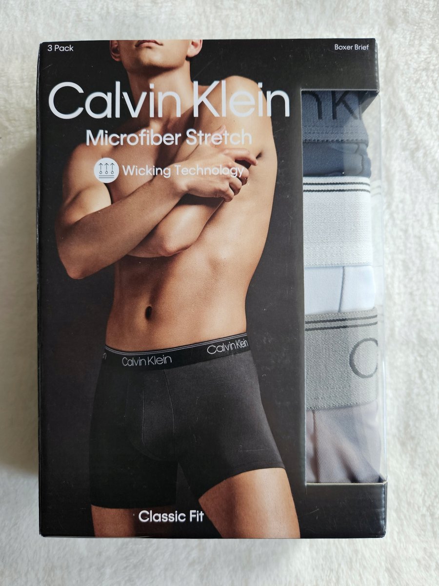 Calvin Klein Majtki Bokserki 3-pack 3 sztuki rozmiar S