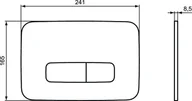 Przyciski spłukujące - Ideal Standard ProSys Oleas Przycisk WC biały R0123AC - miniaturka - grafika 1