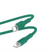 Kable USB - PURO ICON Soft Cable – Kabel USB-C do USB-C 1.5 m (Jade) - miniaturka - grafika 1