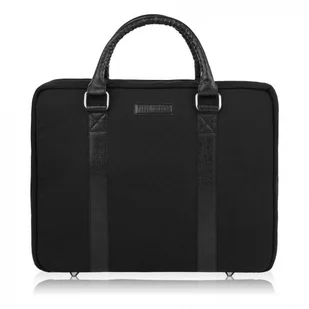 TORBA MĘSKA NA RAMIĘ LUB DO RĘKI WEGAŃSKA DO PRACY NA LAPTOPA CZARNA PAOLO PERUZZI E-14-BL - Torby męskie - miniaturka - grafika 1
