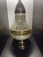 Lampiony i znicze - Znicz Lampion Karafka Złota Mozaika 31Cm - miniaturka - grafika 1