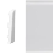 Listwy przypodłogowe - Arbiton Zakończenie prawe do listwy MACK (2 sztuki) biały mat - miniaturka - grafika 1