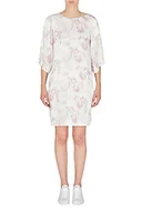 Sukienki - Armani Exchange Damski okrągły dekolt, powyżej kolan. Sukienka, Opt. White Secret Garden, L - miniaturka - grafika 1