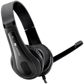 Słuchawki - Canyon HSC-1 czarne (CNS-CHSC1B) - miniaturka - grafika 1