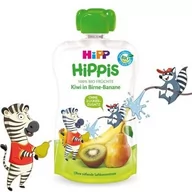 Desery dla dzieci - HiPP, HiPPiS Bio, mus z kiwi gruszek i bananów, 100 g - miniaturka - grafika 1