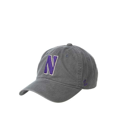 Zephyr Męska regulowana czapka z daszkiem Scholarship Hat Charcoal Northwestern Wildcats Charcoal Rozmiar uniwersalny