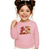 Bluzy dla dziewczynek - BLUZA DZIECIĘCA 67 SIX SEVEN VIRAL 122-128 DLA CHŁOPCA DZIEWCZYNKI - miniaturka - grafika 1