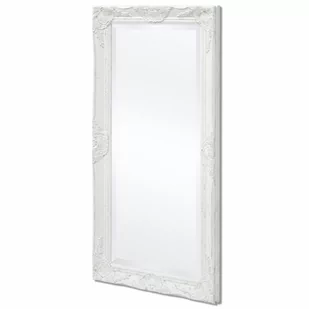 Lustro ścienne w stylu barokowym, 100x50 cm, białe - Lustra - miniaturka - grafika 1