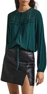 Bluzki damskie - Pepe Jeans Bluzka damska Isabel, Zielony (Regent Green), XL - miniaturka - grafika 1