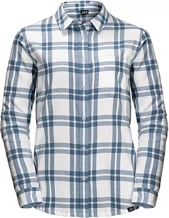 Jack Wolfskin Damska koszula Passenger, Frost Blue Checks, XXL - Koszule damskie - miniaturka - grafika 1