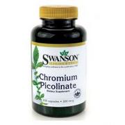 Suplementy naturalne - SWANSON Chrom (Pikolinian) 200 mcg - 200 kapsułek - miniaturka - grafika 1