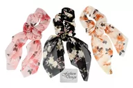Ozdoby do włosów - Top Choice Gumka do włosów PRINT (23996) 1szt - mix kolorów - miniaturka - grafika 1
