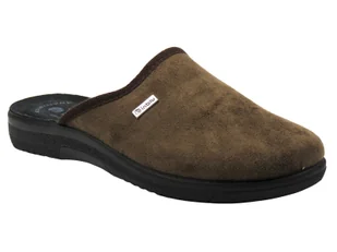 Wygodne kapcie męskie INBLU DG-75U, ciemnobrązowe - Inblu - Kapcie męskie - miniaturka - grafika 1